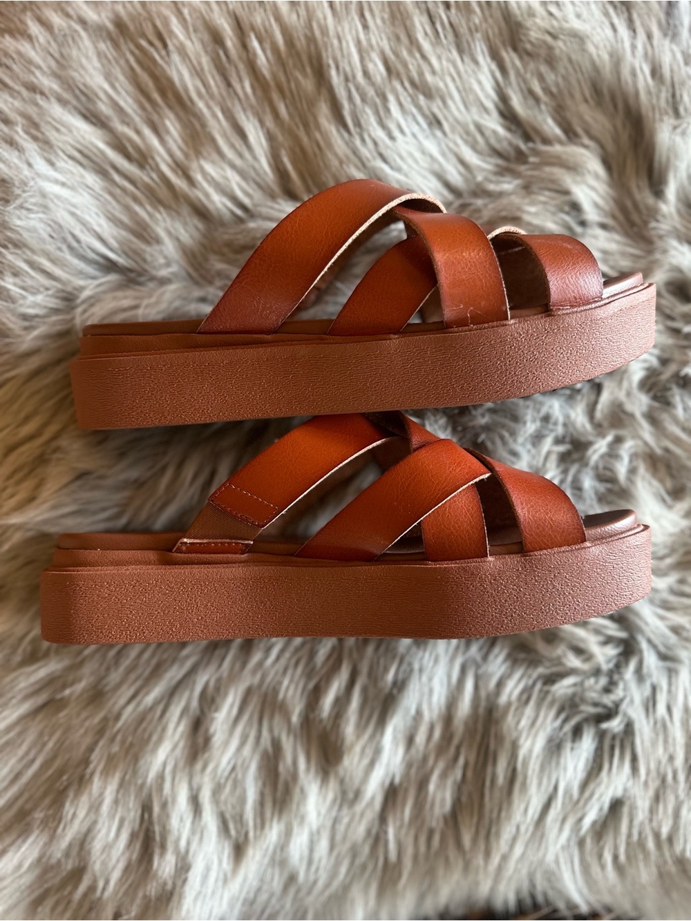 Platform Slide Sandals